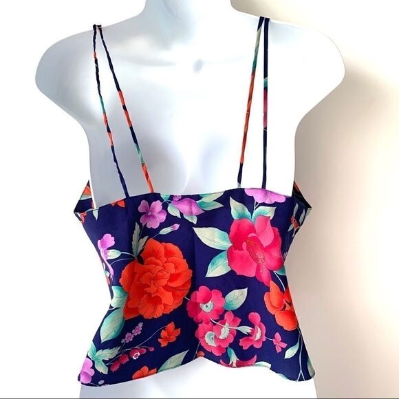 VICTORIAS SECRET VINTAGE FLORAL EMBROIDERED TOP - Picture 4 of 6